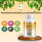 Load image into Gallery viewer, Ashwagandha, Maca &amp; Fenugreek – Natural Energy, Hormone Balance &amp; Stress Relief Supplement
