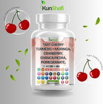 Load image into Gallery viewer, Tart Cherry Extract Capsules 20,000mg with Turmeric 8000mg Moringa 4000mg Cranberry 2000mg Chanca Piedra Celery Quercetin ACV Pomegranate L Selenomethionine - Uric Levels - 120 Ct
